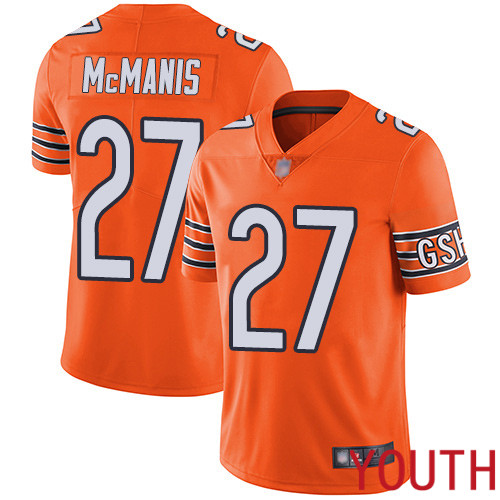 Chicago Bears Limited Orange Youth Sherrick McManis Alternate Jersey NFL Football #27 Vapor Untouchable->youth nfl jersey->Youth Jersey